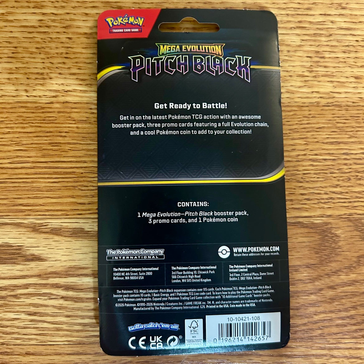 Luxray Single Blister Pack back