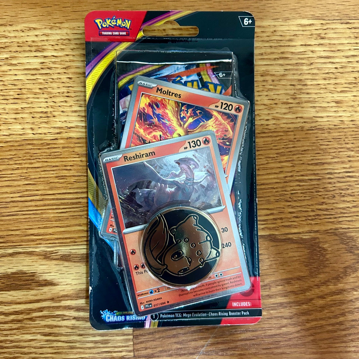 Reshiram Single Blister Pack front