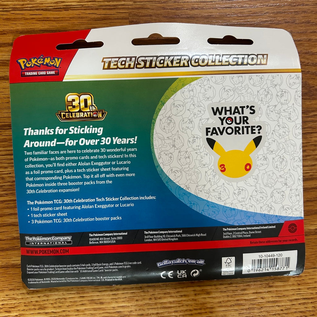 Tech Sticker Collection Alolan Exeggutor back