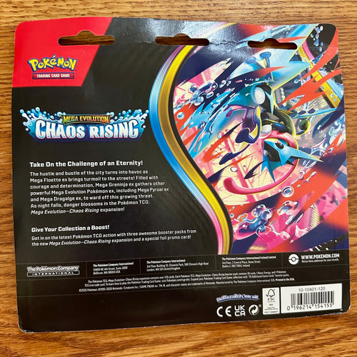Chaos Rising 3-pack blister front